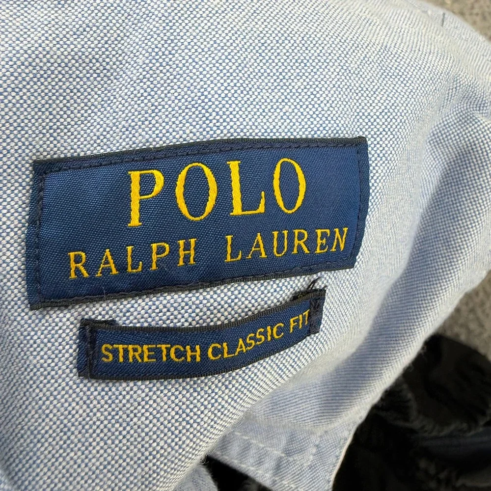 Polo Ralph Lauren Mens Black Stretch Classic Fit Elastic Waist Shorts Size 4XB